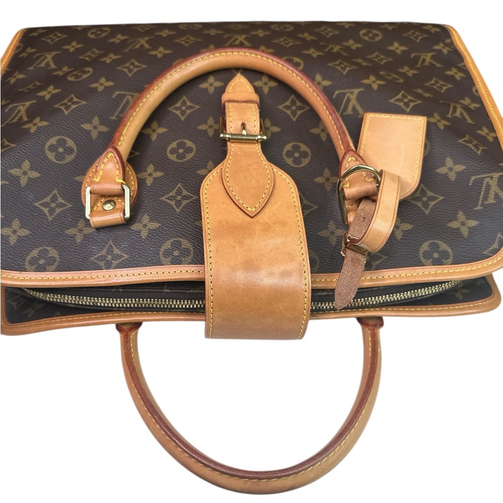 Louis Vuitton Brown and Tan Monogram Tote - Picture 3 of 13